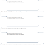 Main Idea Chart with Questions