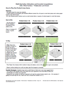 Product Lines Game Directions (pg. 2)