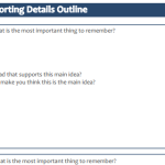 Lesson Idea: Main Idea Outline