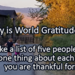 Writing Prompt for September 21: Gratitude