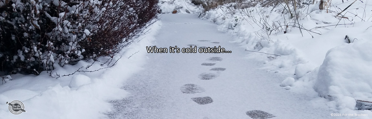 Writing Prompt for February 8: Cold – For the Teachers